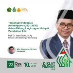 Diklatpimnas Hari Keempat: Prof Imam Taufiq Ajak Aktifis Mahasiswa Peduli Lingkungan Hidup