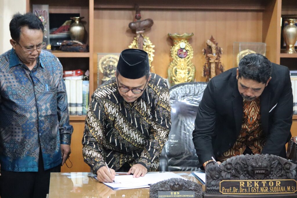 Perkuat Akselerasi Kampus Merdeka,   UIN Walisongo Teken MoU dengan UHN I Gusti Bagus Sugriwa Denpasar