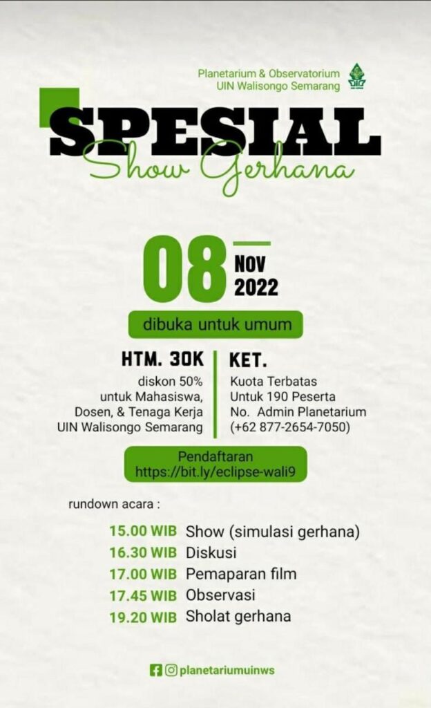 Gerhana Bulan Total: UIN Walisongo adakan Pengamatan dan Sholat Gerhana Berjamaah Gerhana Bulan Total: UIN Walisongo adakan Pengamatan dan Sholat Gerhana Berjamaah