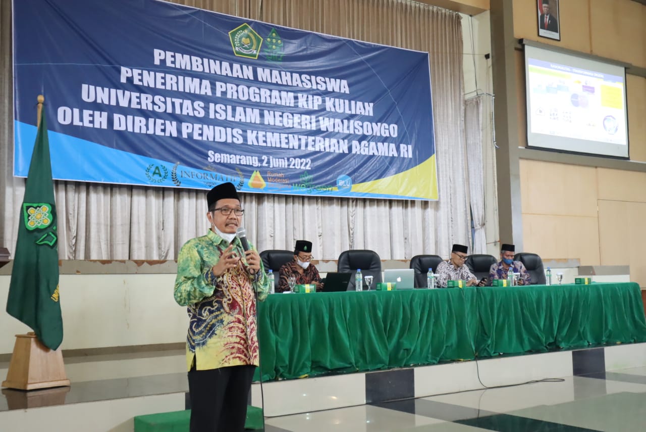 Undang Dirjen Pendis Kemenag RI, UIN Walisongo Berikan Pembinaan Mahasiswa Penerima KIP Kuliah