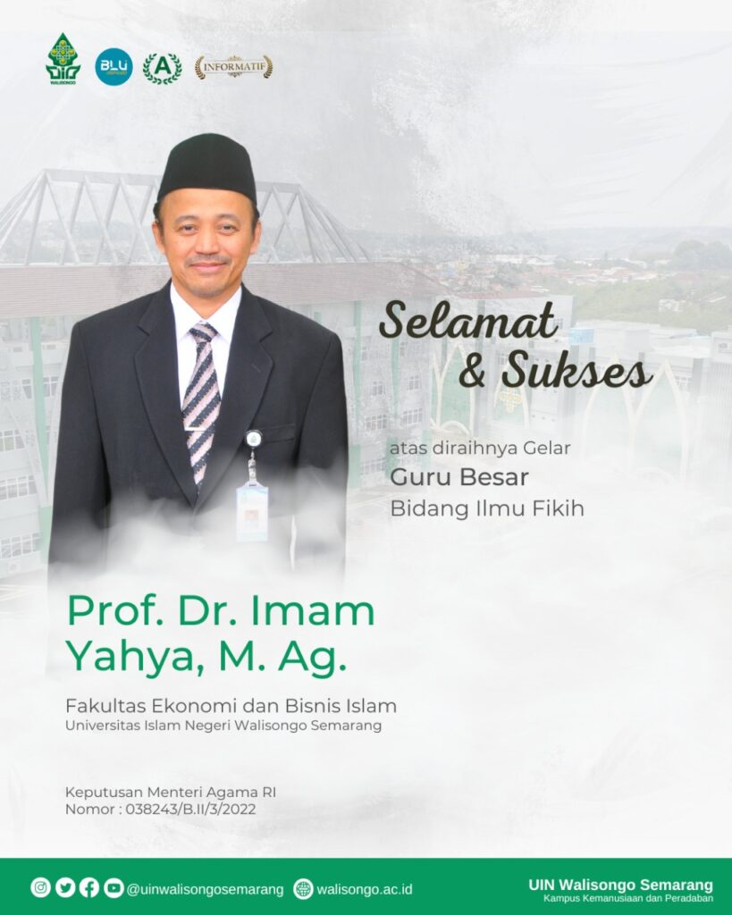 UIN Walisongo Terima Penetapan Tiga Guru Besar di Hari Amal Bakti ke 77