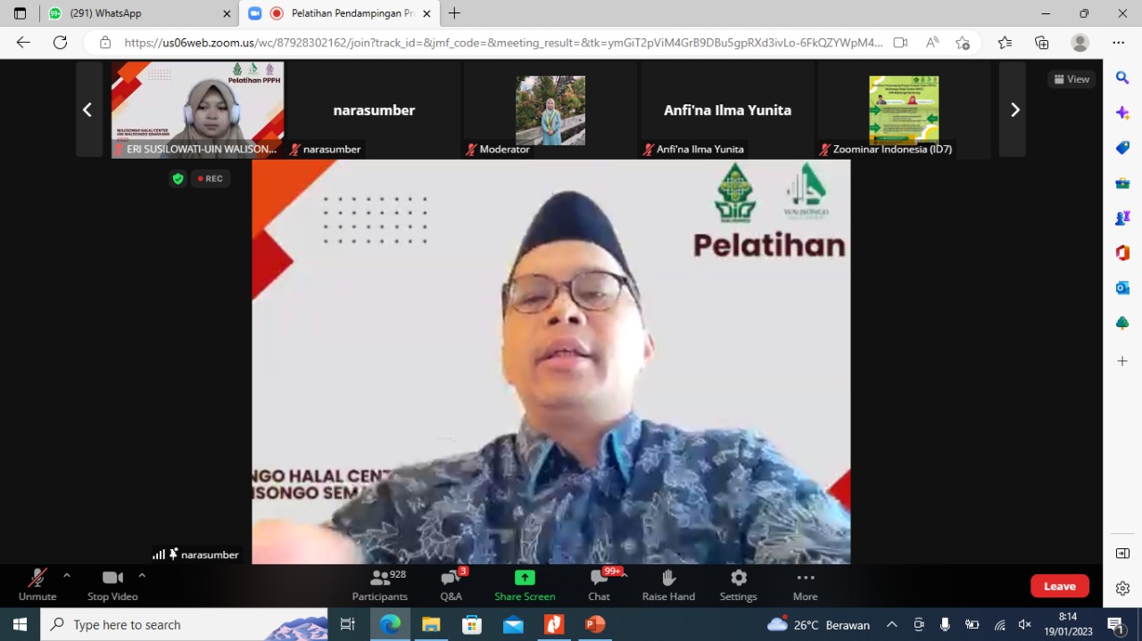 Kembali Gelar PPH, Walisongo Halal Center Siap Jadi Penggerak Ekosistem Halal Indonesia