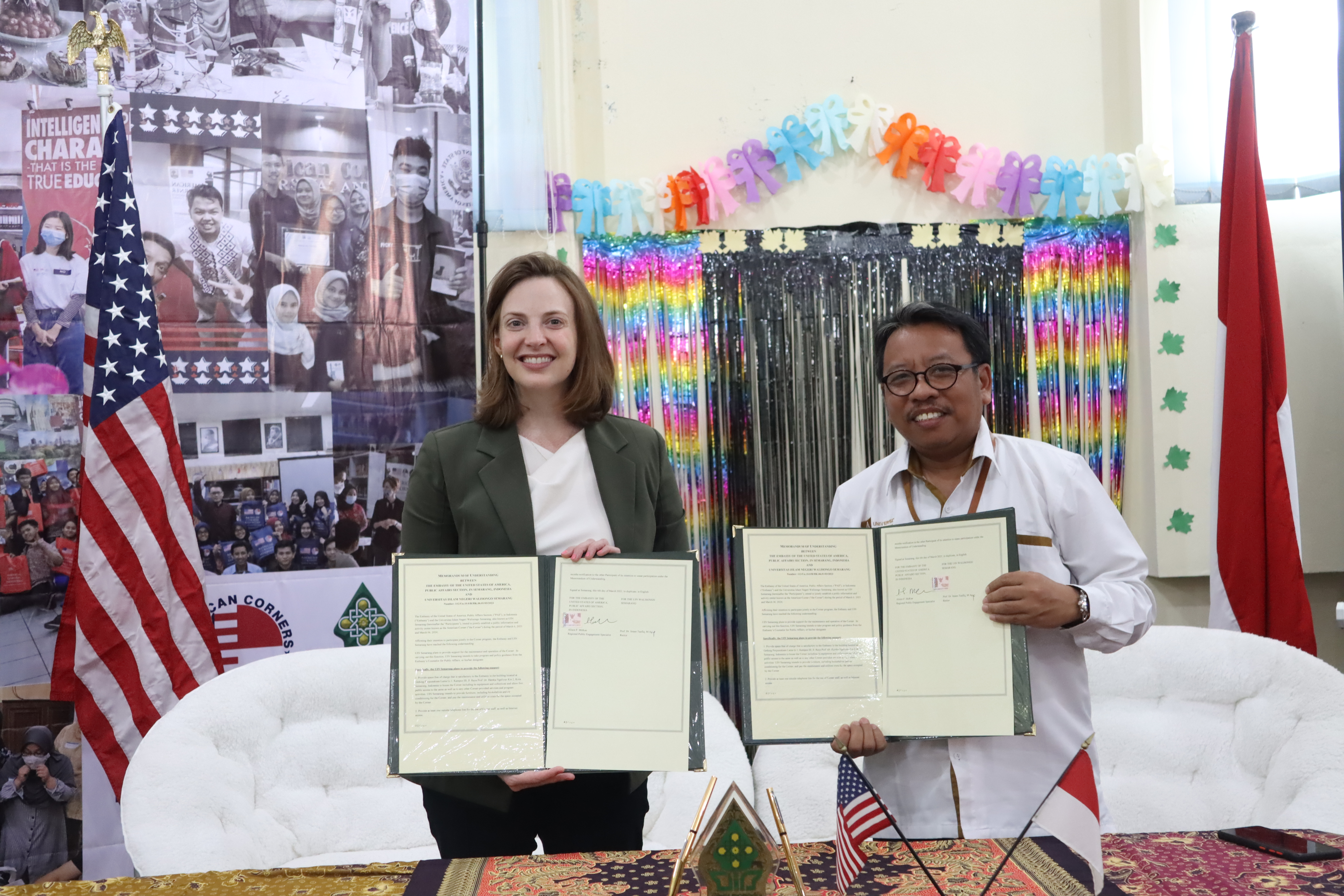 Kepakkan Sayap ke Dunia Internasional, UIN Walisongo Tandatangani MoU dengan US Embassy