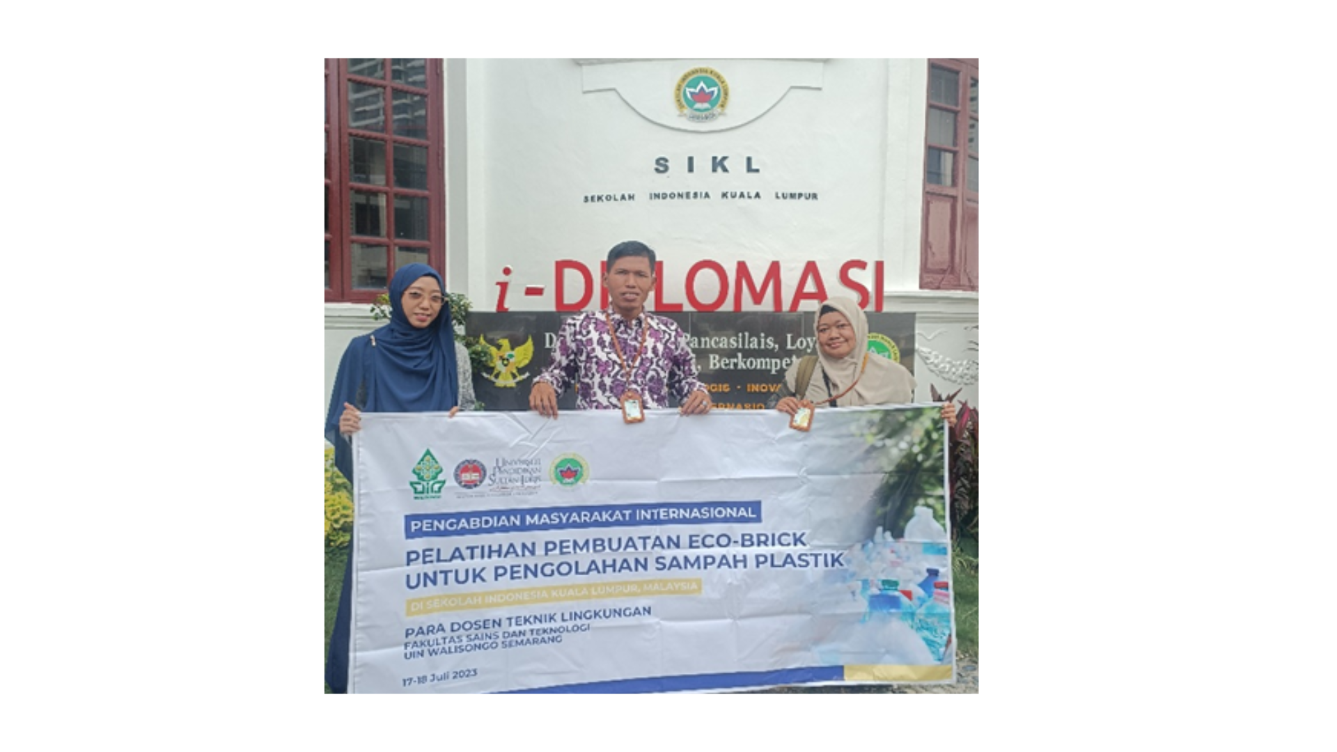 Program Pengabdian Masyarakat Internasional, Prodi Teknik Lingkungan Beri Pelatihan Ecobricks Pada Guru dan Siswa di Malaysia