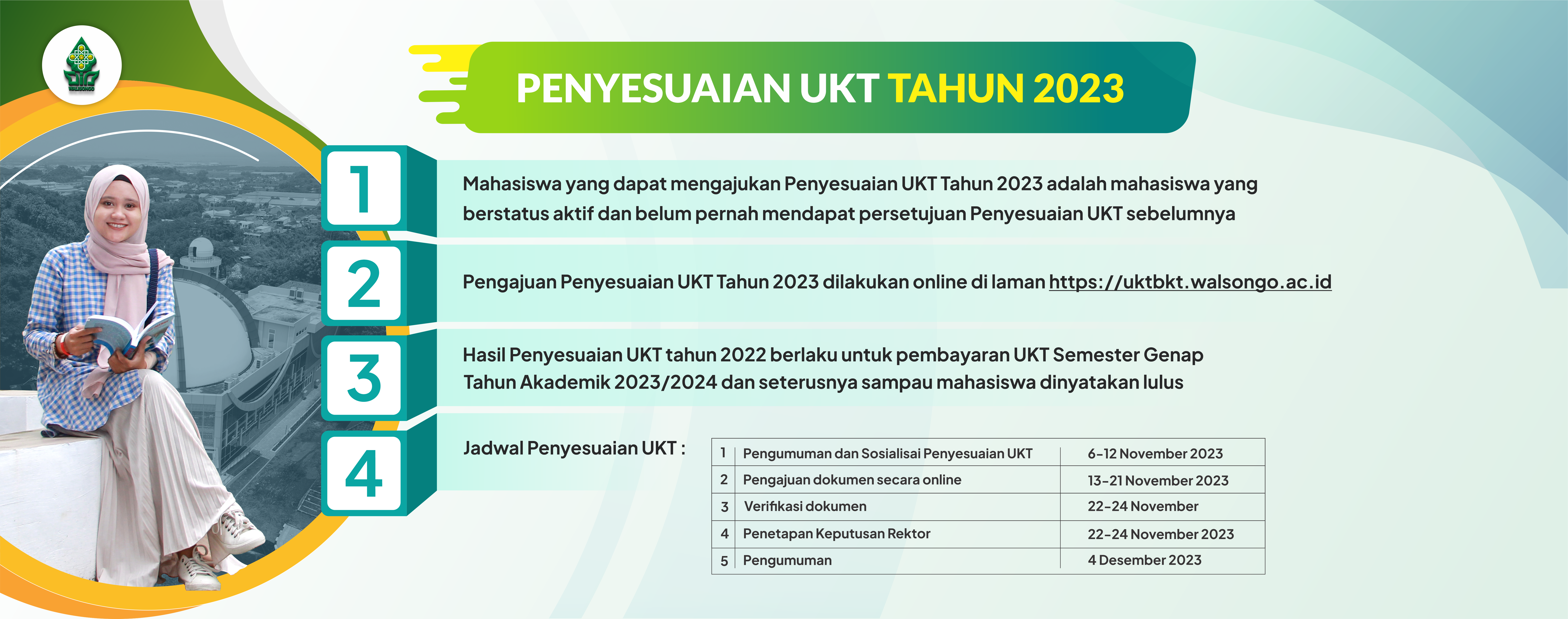 PENGUMUMAN PENYESUAIAN UANG KULIAH TUNGGAL TAHUN 2023