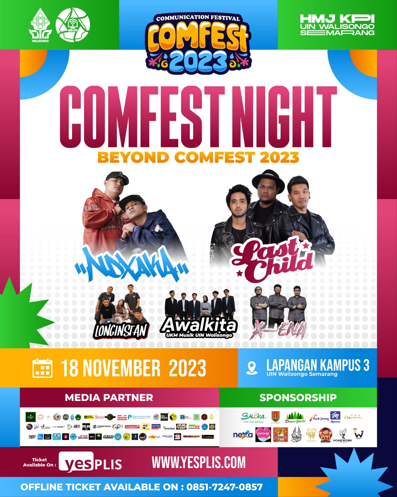 Menggelar Konser Bertajuk “Beyond The Journey of Creativity” Comfest 2023 Ajak Familia dan LadyFam Ambyar Bareng