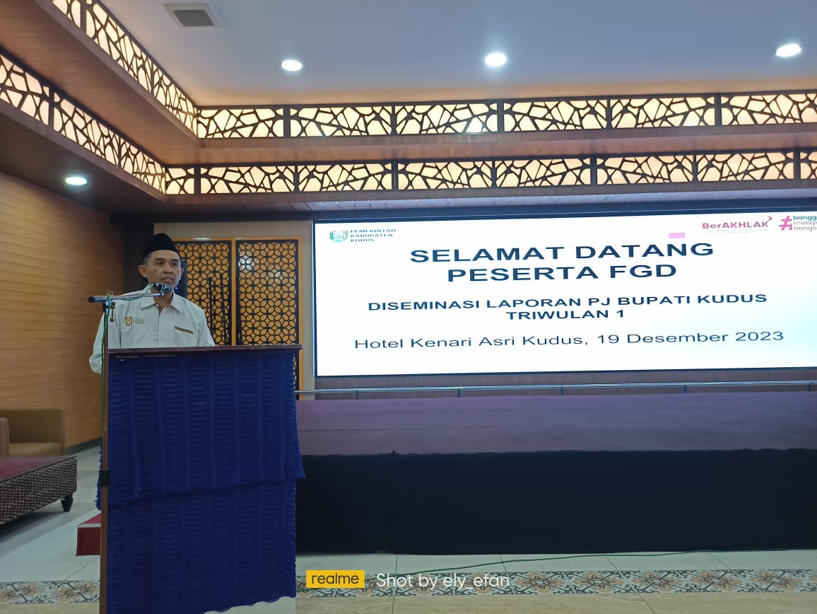 LP2M UIN Walisongo Menjadi Narasumber dalam FGD Diseminasi Laporan Kinerja Pejabat Bupati Kudus Triwulan 1