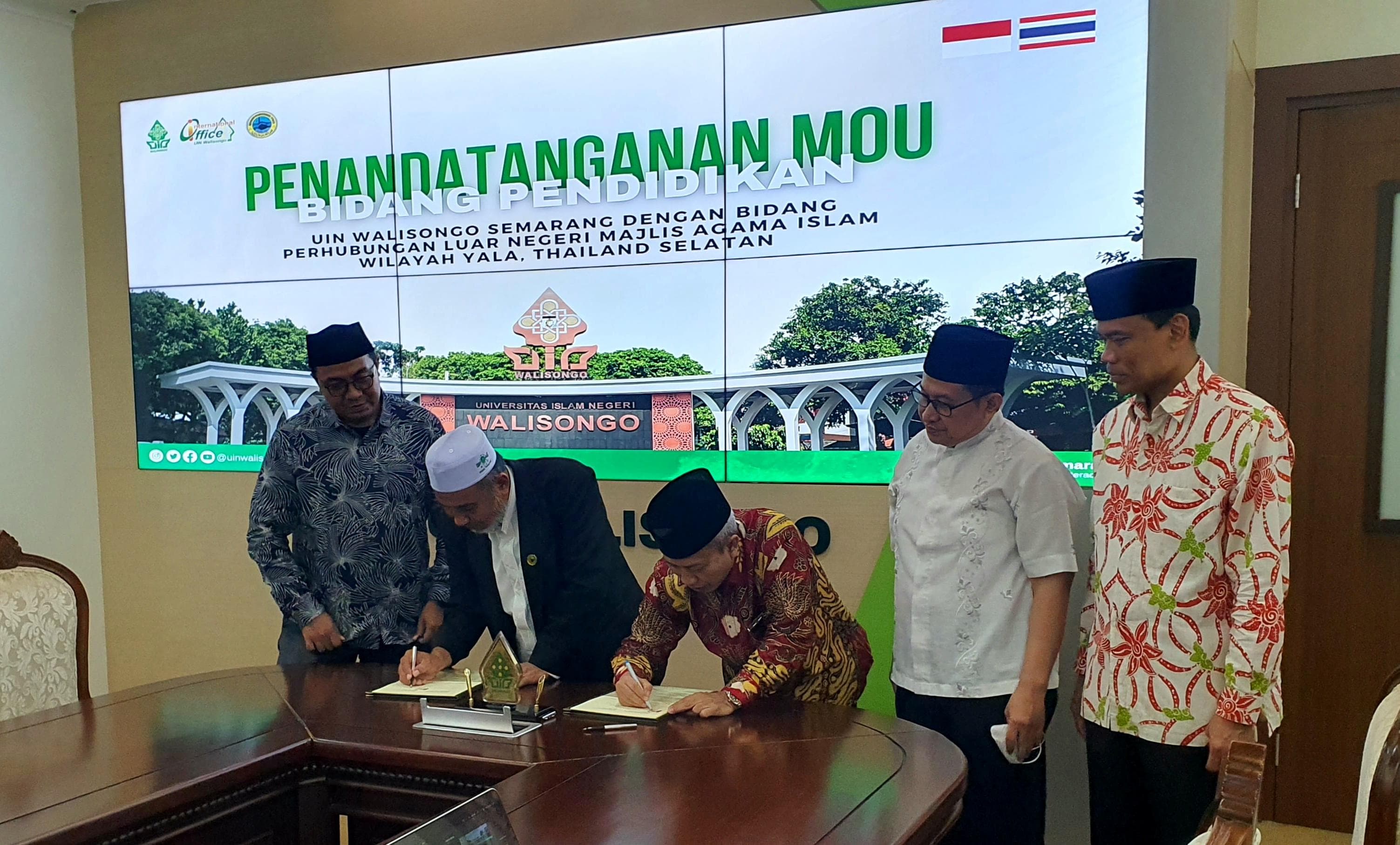 Perkuat Kerjasama Internasional di bidang pendidikan, UIN Walisongo teken MoU dengan Majlis Agama Islam Yala, Thailand Selatan