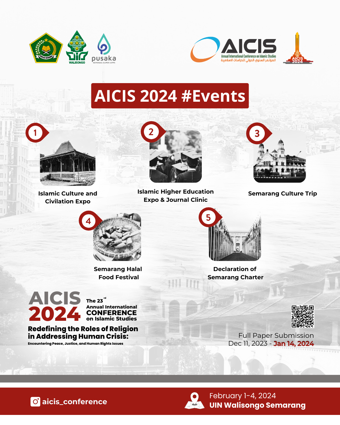 Apa Saja Event Agenda di AICIS 2024, Semarang Cultural Trip Hingga Declaration of Semarang Charter