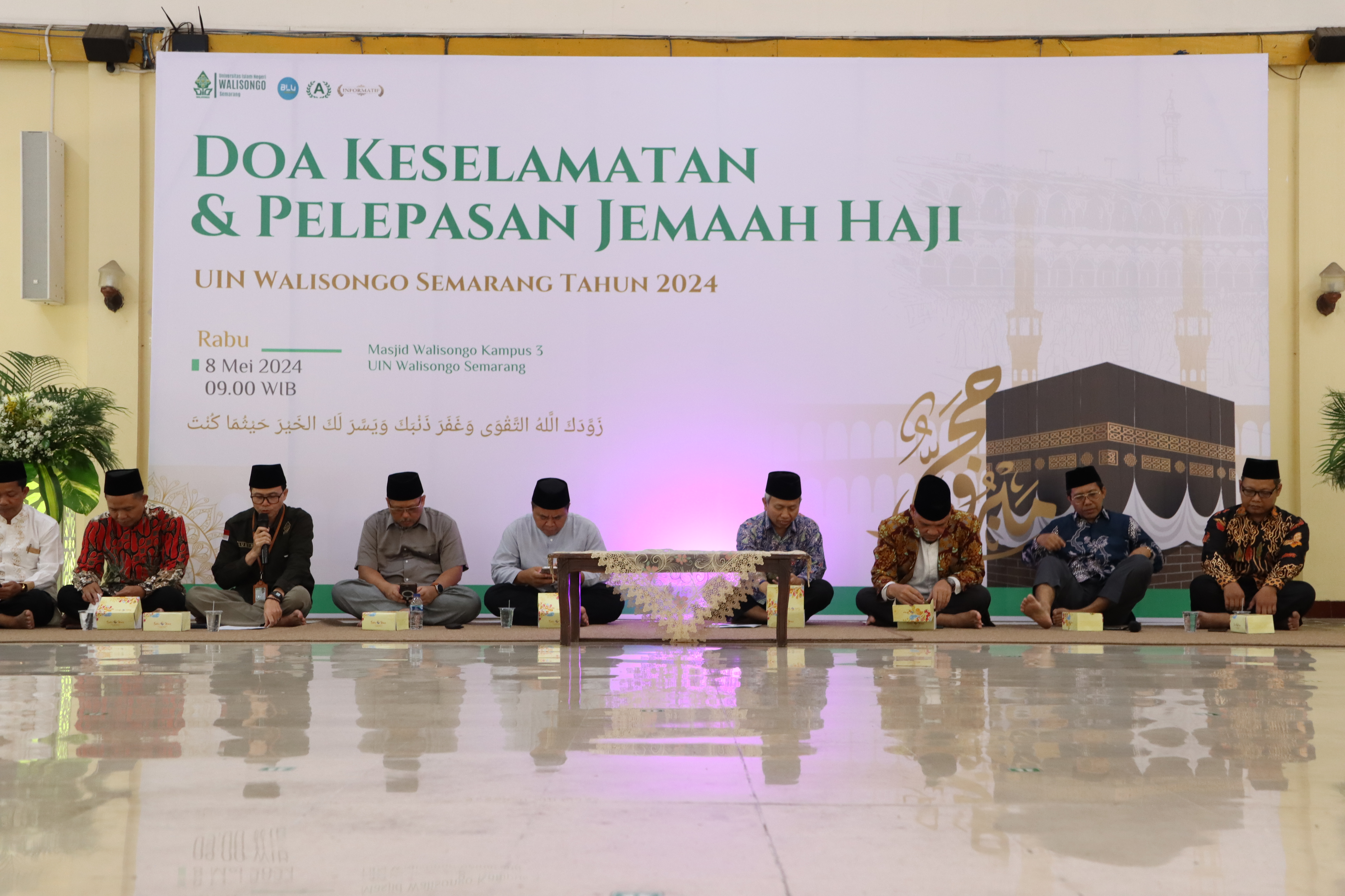 Doa Keselamatan dan Pelepasan Jemaah Haji UIN Walisongo Semarang 2024