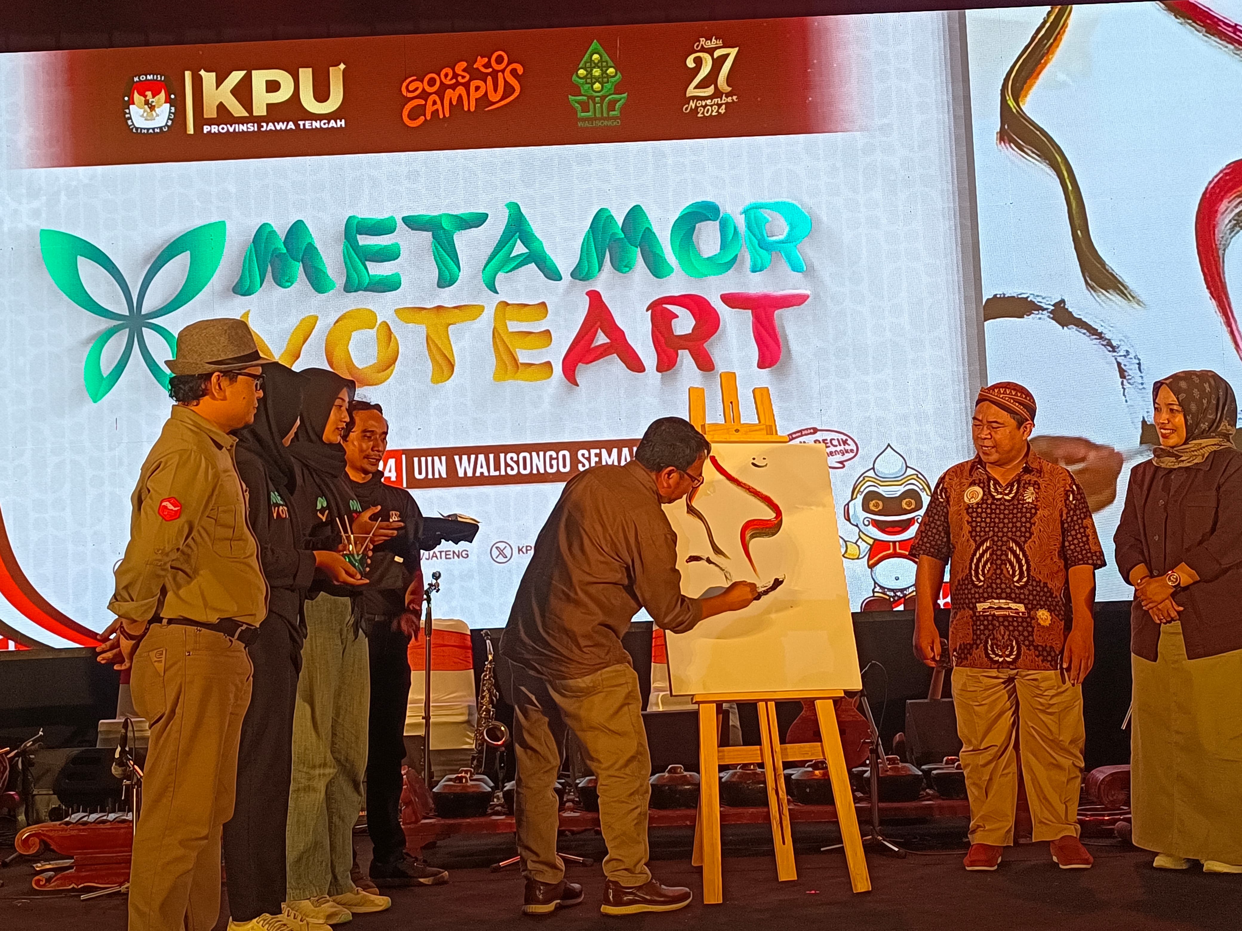 Metamorvoteart Tingkatkan Partisipasi Pemilih Pemula melalui Seni