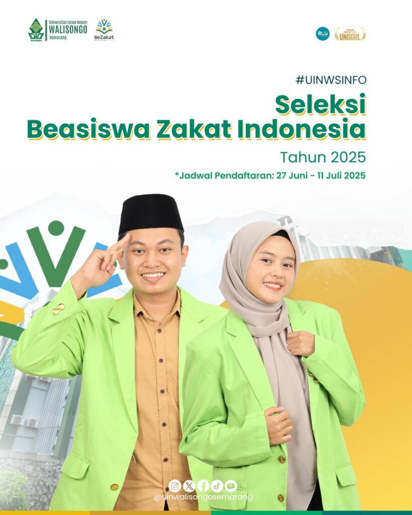 Beasiswa Zakat Full Funded Hadir di UIN Walisongo Semarang, Pendaftaran Maksimal 11 Juli 2025