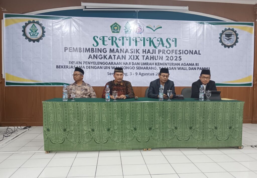 Fakultas Dakwah dan Komunikasi UIN Walisongo Gelar Sertifikasi Pembimbing Manasik Haji Angkatan ke-19