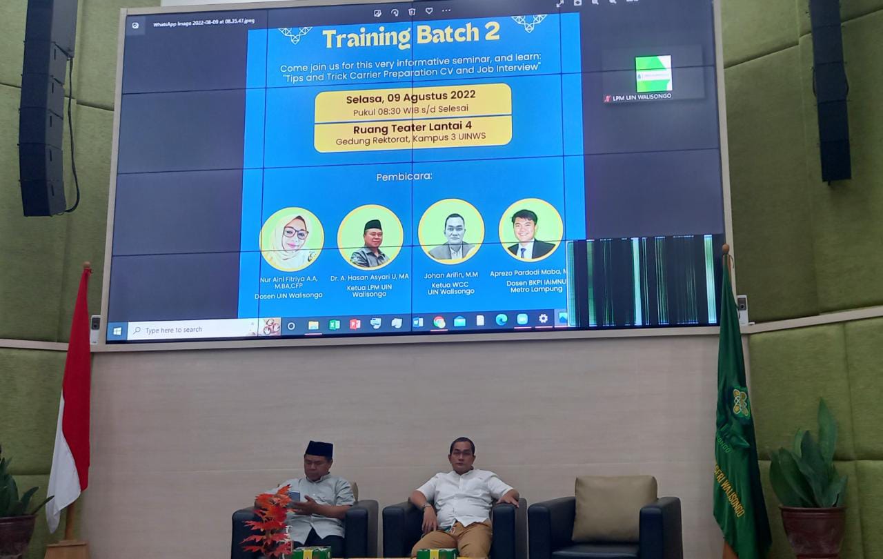 LPM dan Walisongo Career Center Gelar Pelatihan Pembuatan CV dan Wawancara Kerja